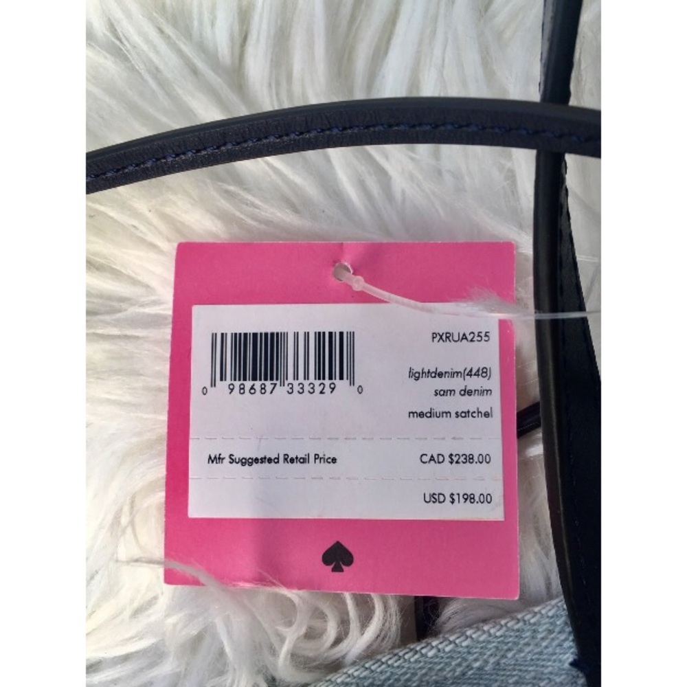 NWT Katespade Sam denim satchel - Picture 7 of 15
